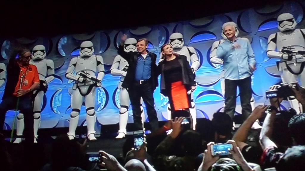 Mark Hamill und Carie Fisher a.k.a. Luke Skywalker und Prinzessin Leia